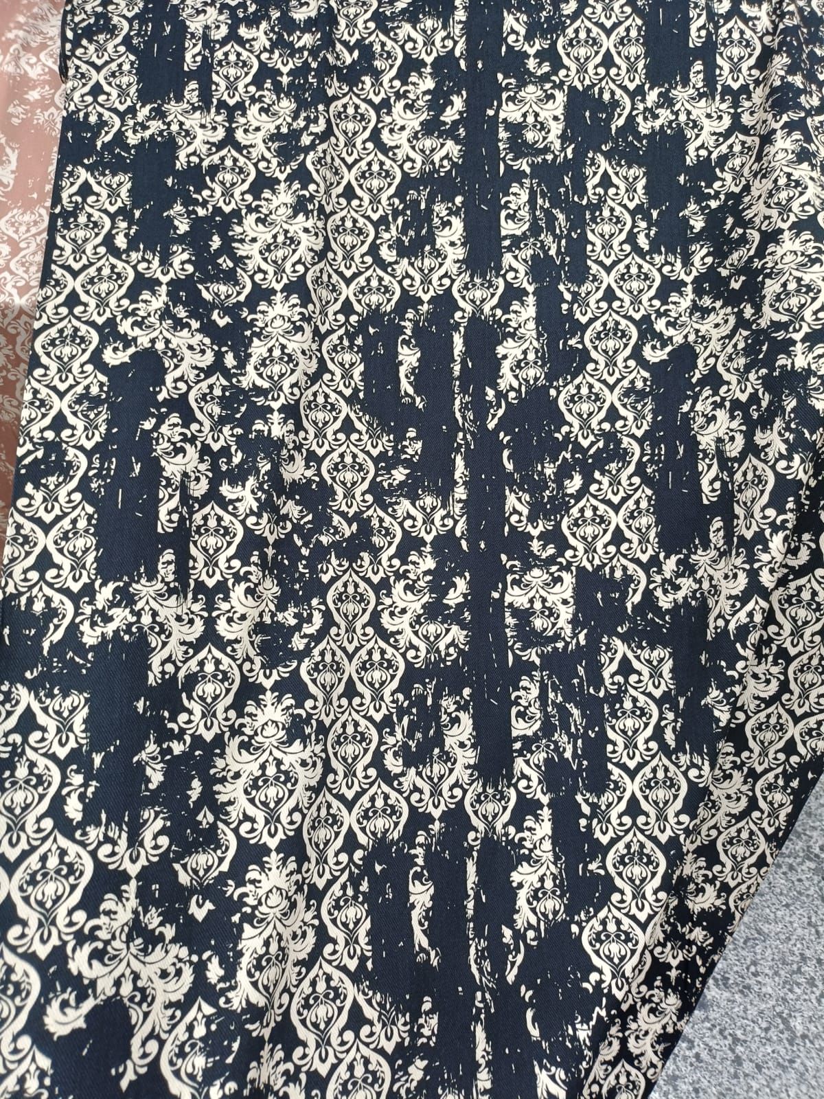 Black Printed Tiered Maxi Dress