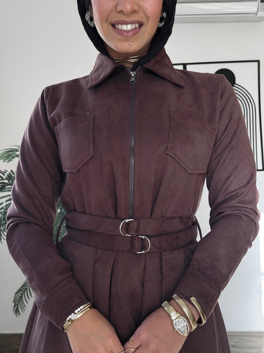 Winter Suede Maxi with Belts