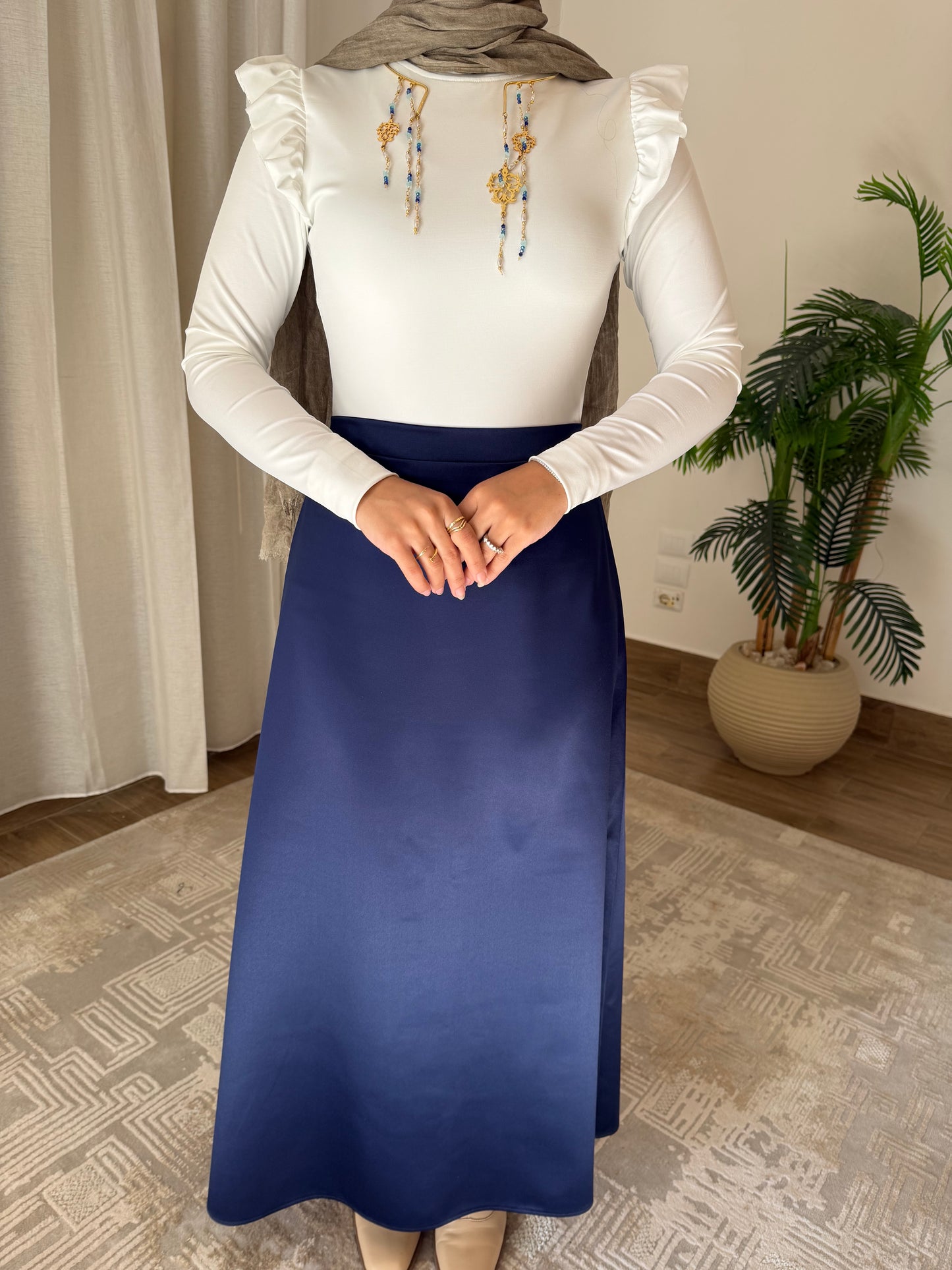 Classic Dark Blue Skirt