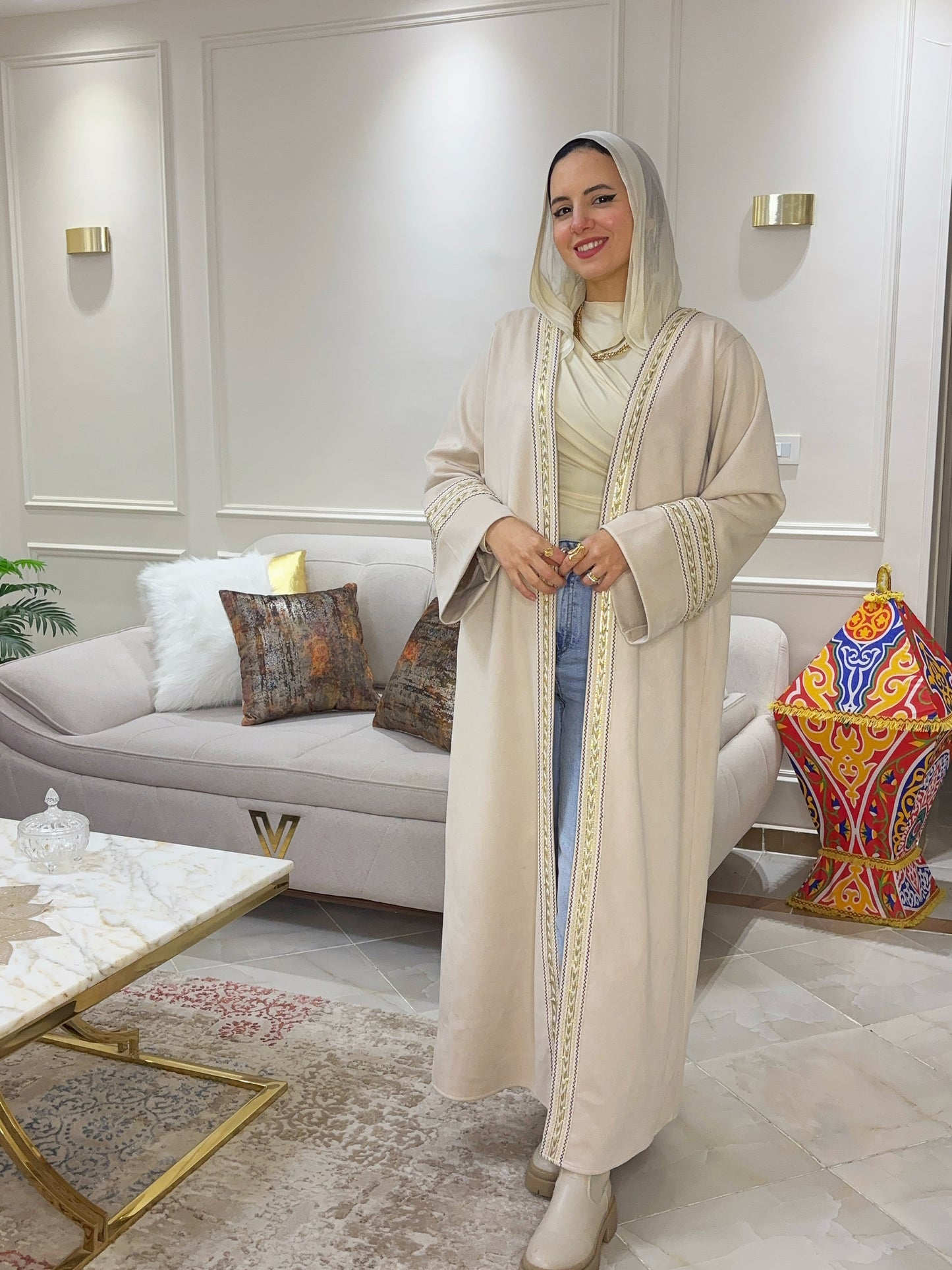 Suede Ramadan Kaftan
