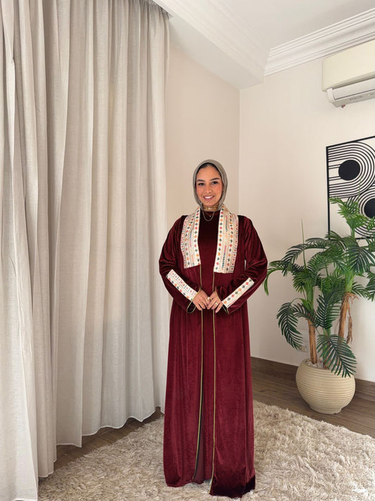 Royal Burgundy Caftan