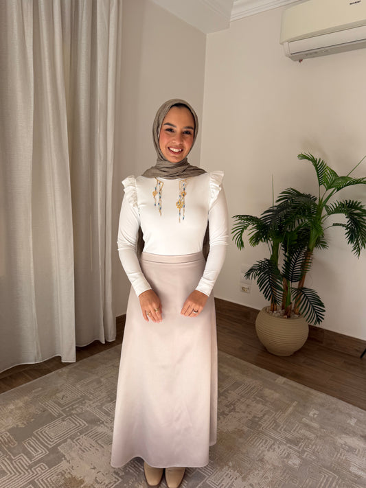 Beige skirt