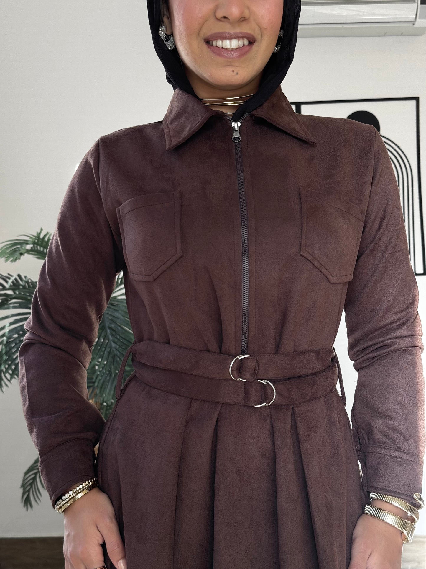 Winter Suede Maxi with Belts