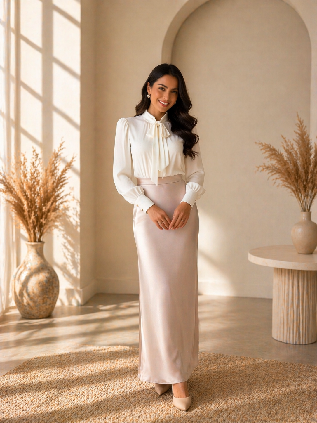 Classic Beige Skirt