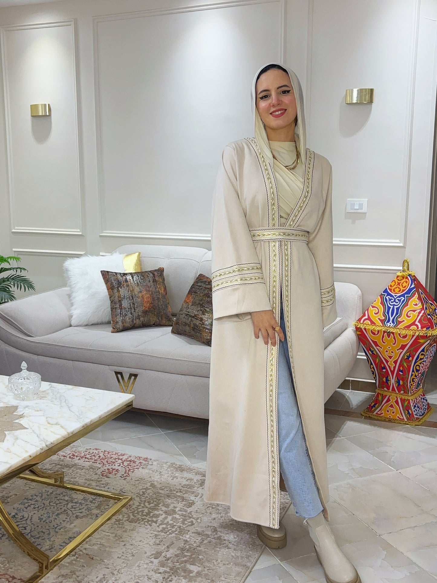 Suede Ramadan Kaftan