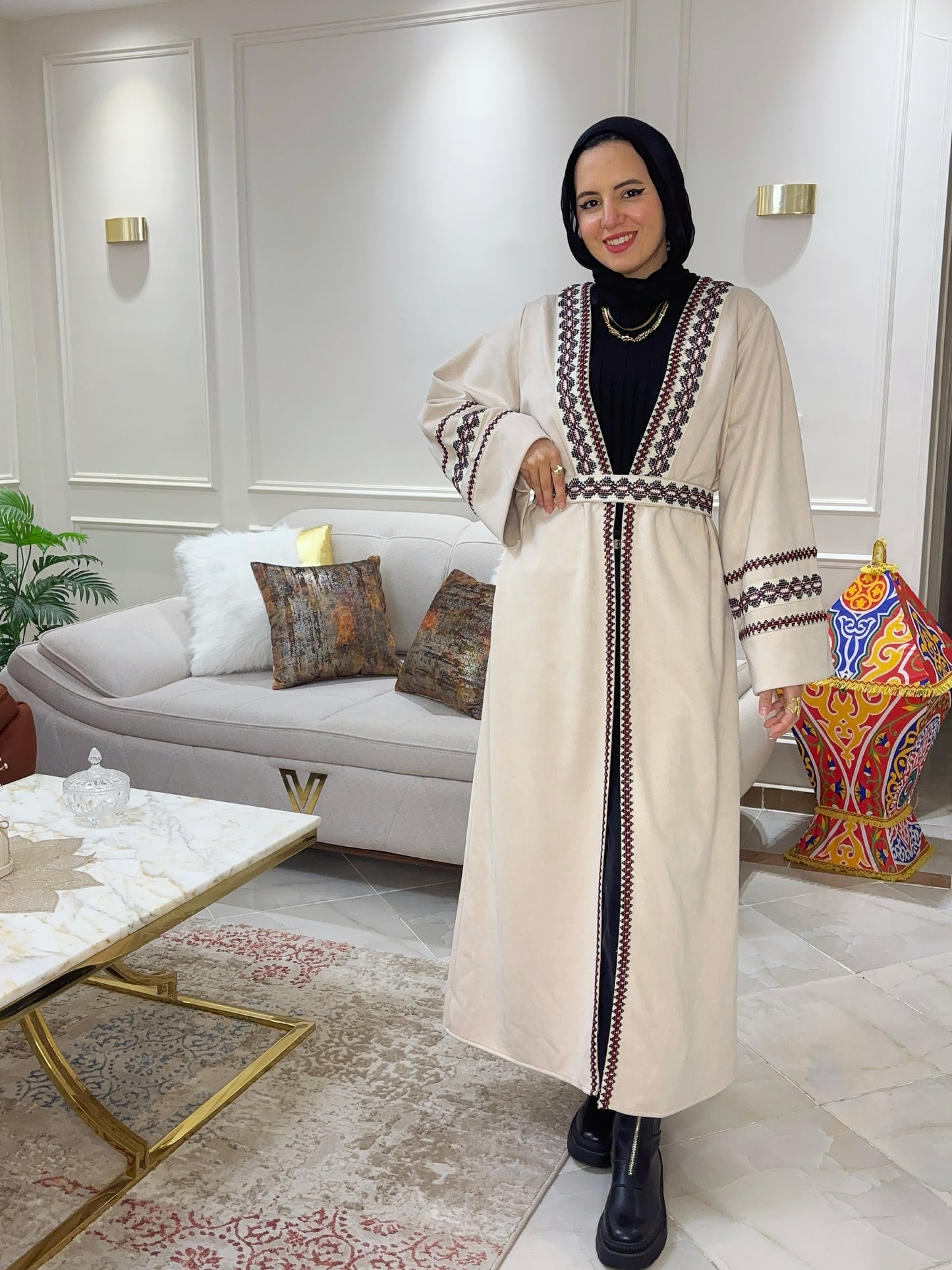 Suede Ramadan Kaftan