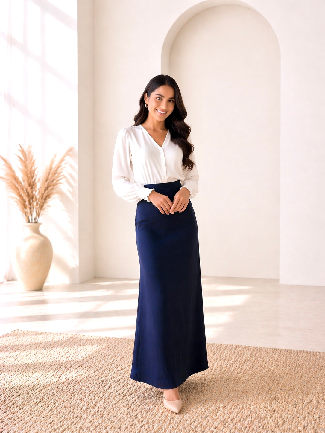 Classic Dark Blue Skirt