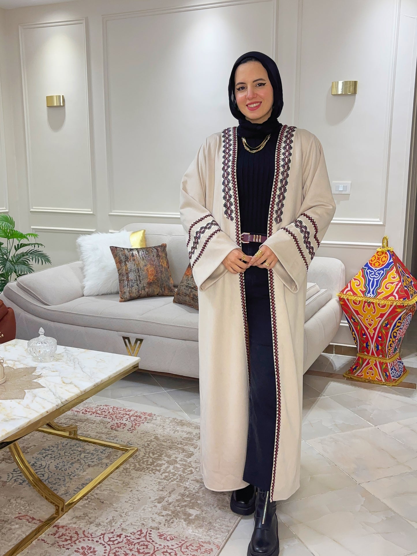 Suede Ramadan Kaftan
