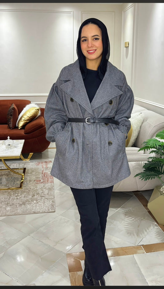 Grey short coat