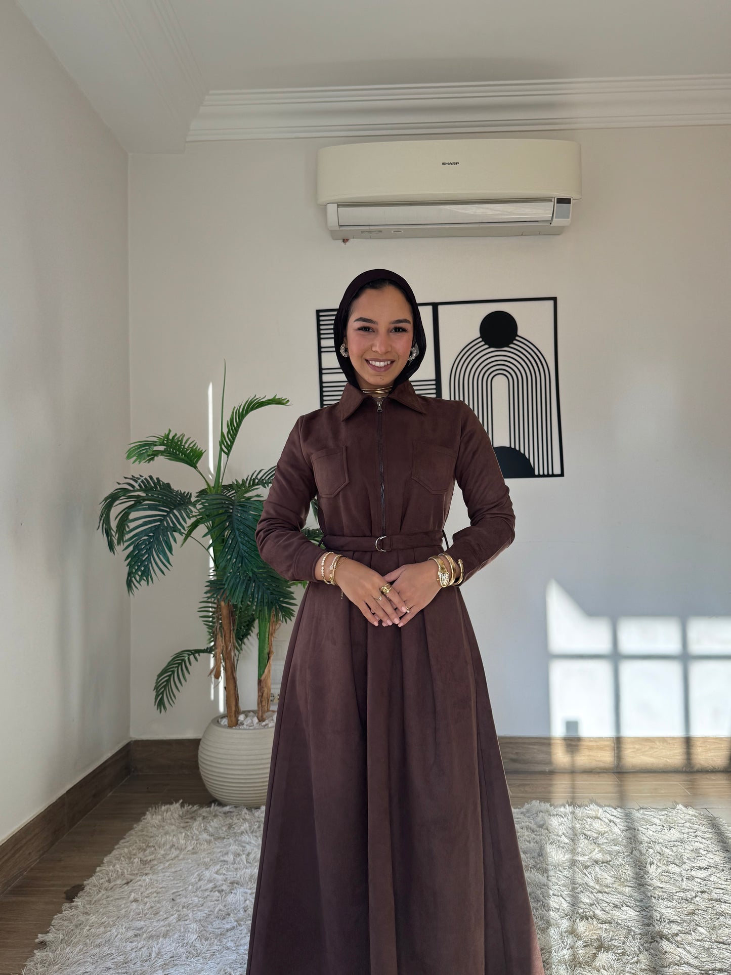 Winter Suede Maxi with Belts