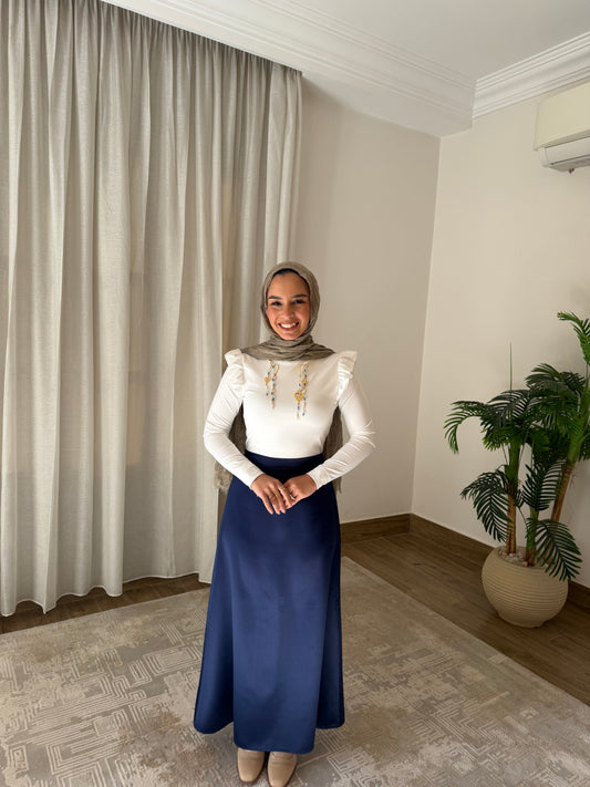 Dark blue skirt