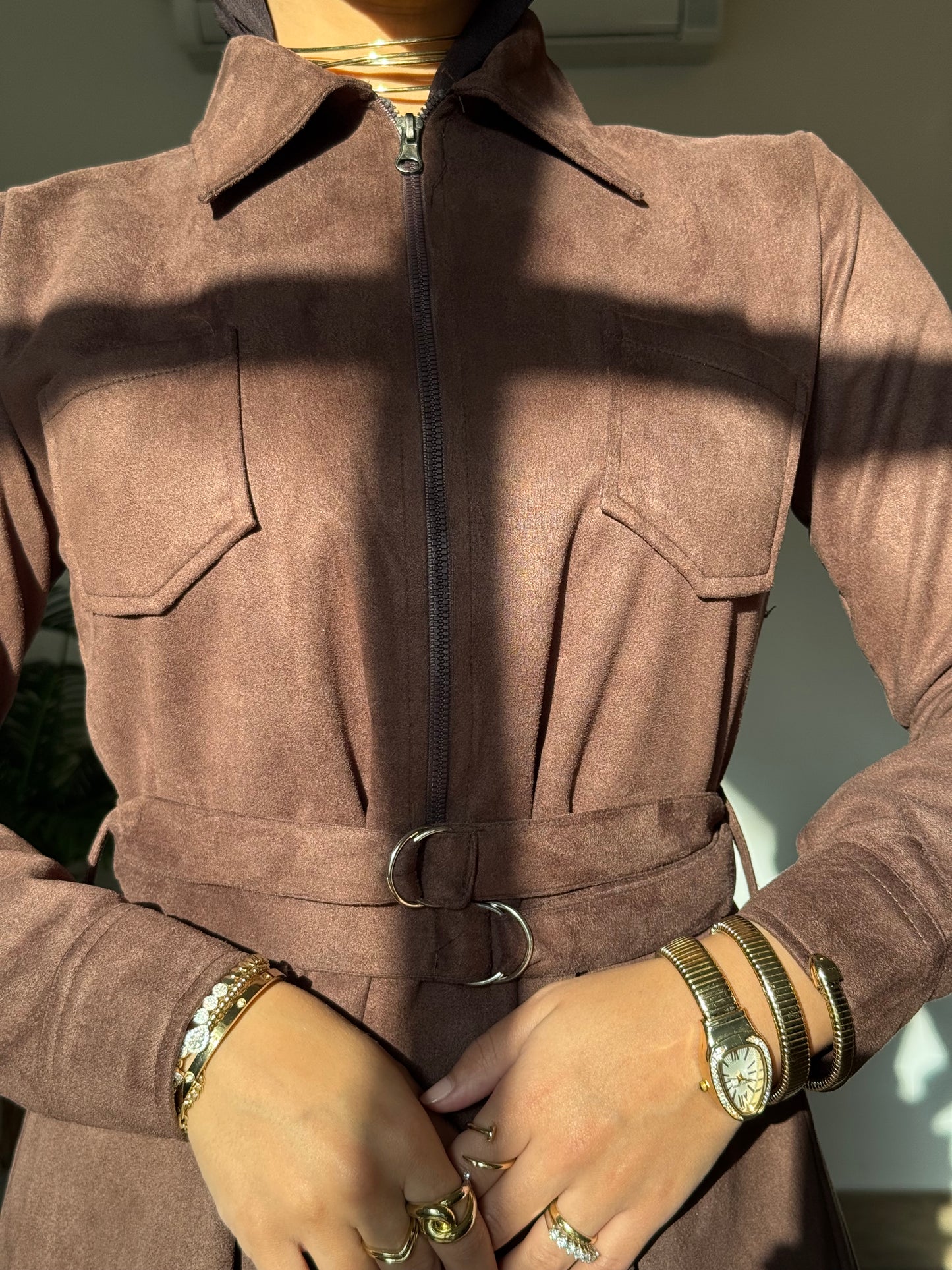 Winter Suede Maxi with Belts