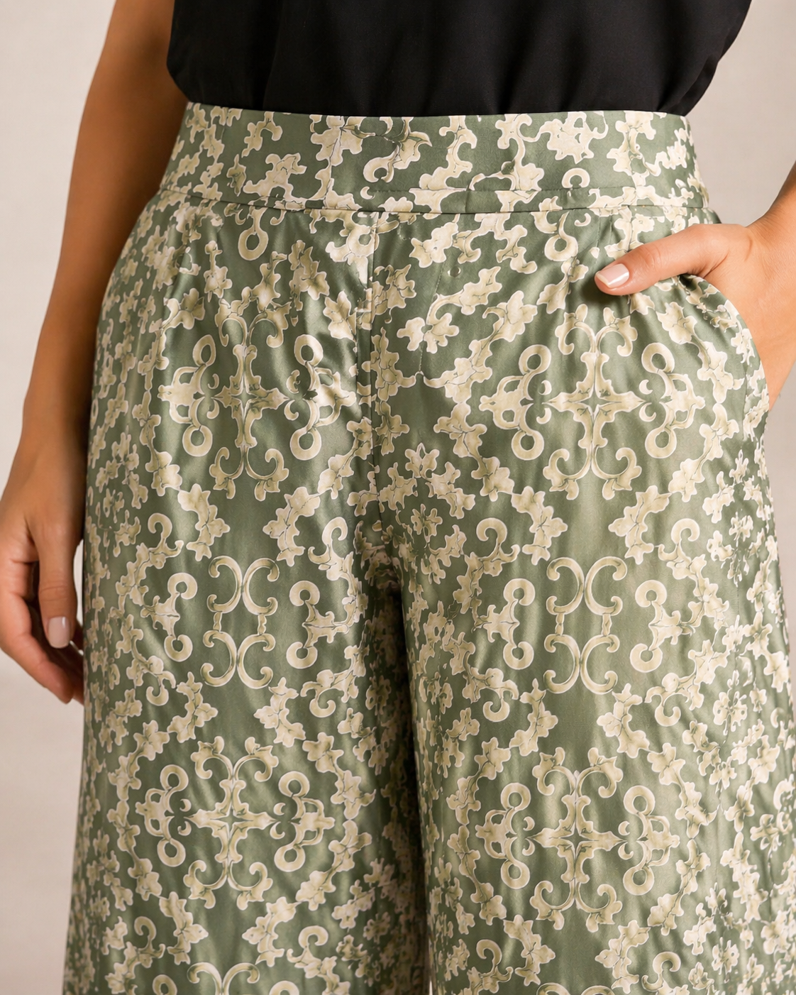 Printed pants (Viscose Cotton Fabric)