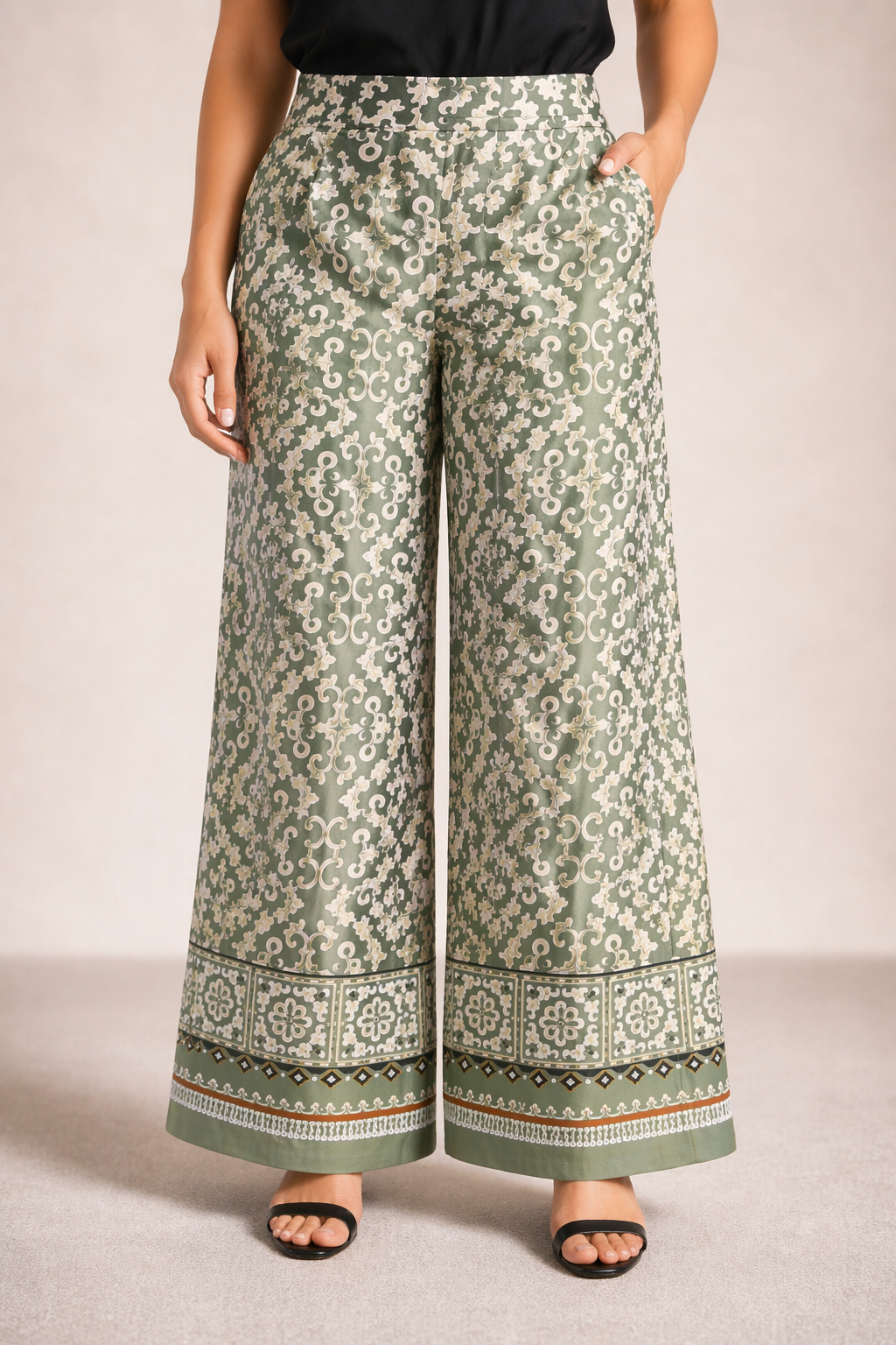 Printed pants (Viscose Cotton Fabric)