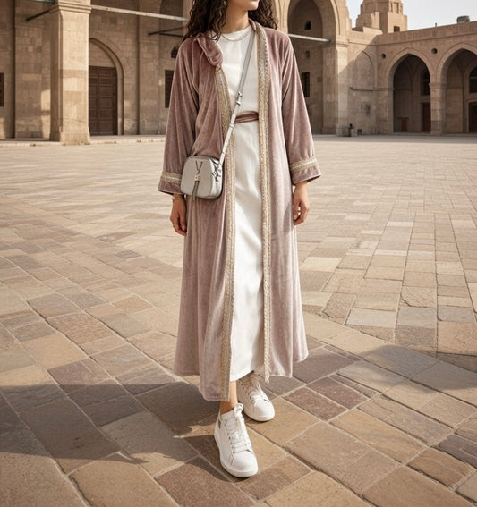 Hooded Cashmere Kaftan